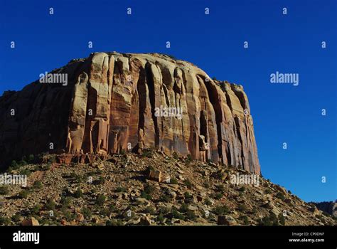 Beautiful Rock Wall Utah Stock Photo Alamy