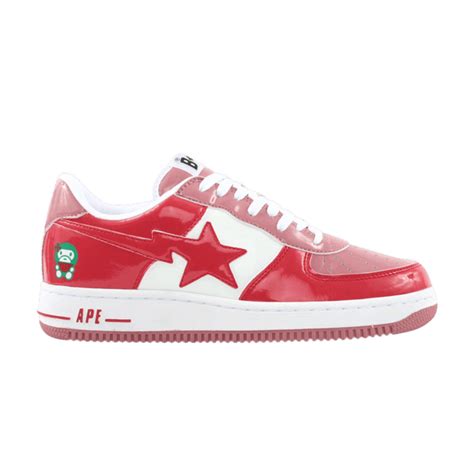 Bapesta FS-001 Low 'Baby Milo - Red Pink' - A Bathing Ape - 694 | GOAT