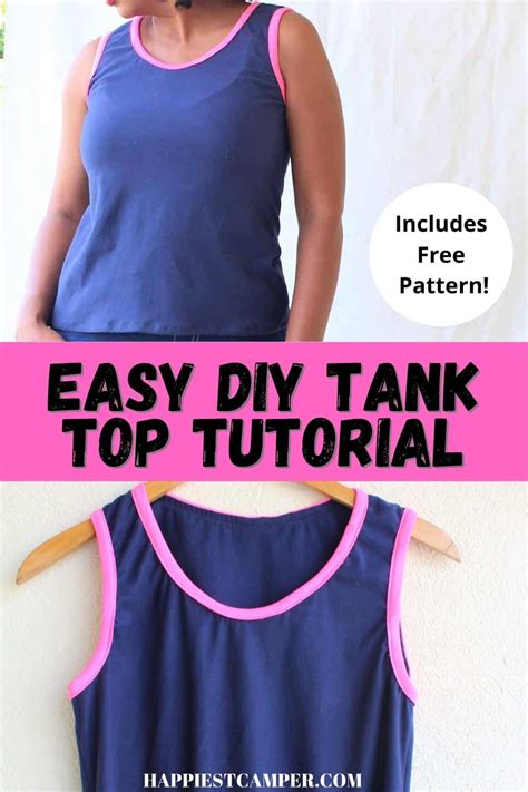 How To Sew A Classic Tank Top With Free Pattern