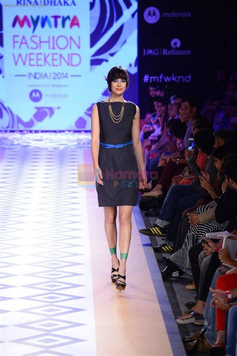 model walks  rina dhaka  myntra fashion week day    oct