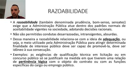 Aula 10 Princípios da razoabilidade proporcionalidade e continuidade