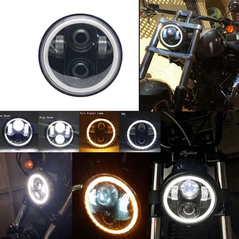 2021 New Style 5 75 Inch Led Headlight 5 3 4 Led Drl 50w Motorbike