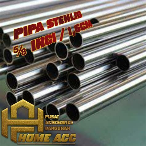 Jual PIPA STENLIS DIAMETER 1 6 MM 5 8 INCI PANJANG 100 CM Shopee