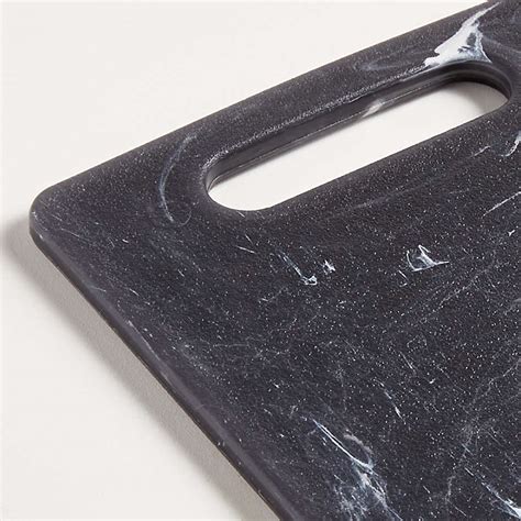 Jelli Reversible Black Marble 14 5 X11 Cutting Board Serving Board Reviews Crate And Barrel