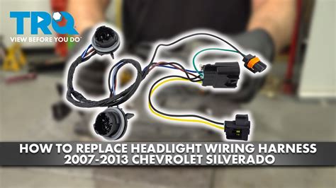 How To Replace Headlight Wiring Harness Headlight Harness Up