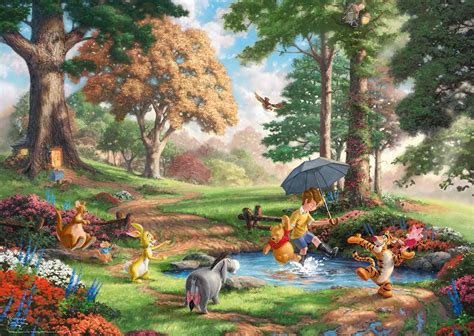 Puzzle Thomas Kinkade Disney Winnie The Pooh 1 000 Piezas