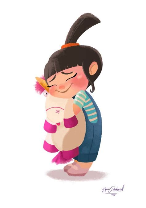 Art Print, Agnes from Despicable Me, "It's So Fluffy!" Print | Cute ...