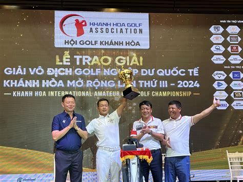 Đánh bại hơn 200 golfer Âu Văn Sơn vô địch giải golf Khánh Hòa