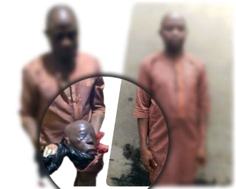 Breaking Suspected Ritualist Paraded With Fresh Human Head In Ibadan