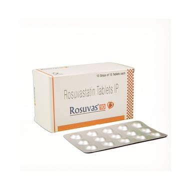 Rosuvas 10 Tablet 15 Tablets In 1 Strip GetOMeds