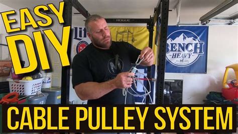 How To Make Your Own Cable Pulley System For Your Home Gym Youtube