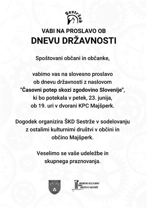 Osrednja občinska proslava ob dnevu državnosti majsperk si