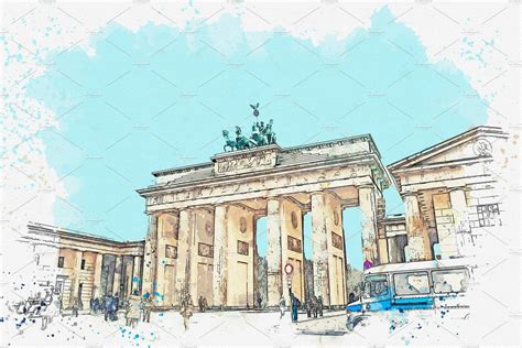 Illustration of the Brandenburg Gate by ndanumemeloxa on DeviantArt