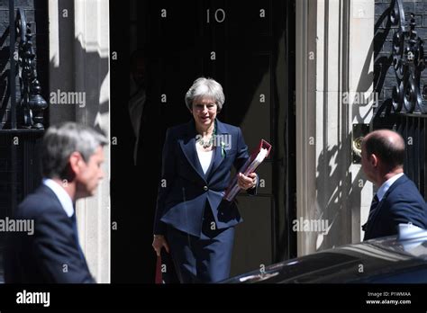 Prime Minister Theresa May leaves 10 Downing Street, London, for the ...