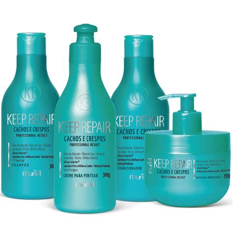 Kit Profissional C Shampoo Condicionador M Scara Creme Para