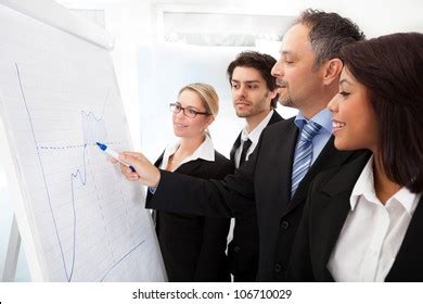 Group Business People Looking Graph On Stock Photo Shutterstock