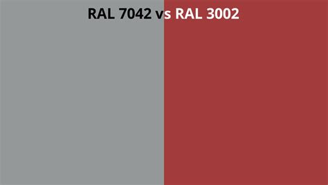 Ral 7042 Vs 3002 Ral Colour Chart Uk