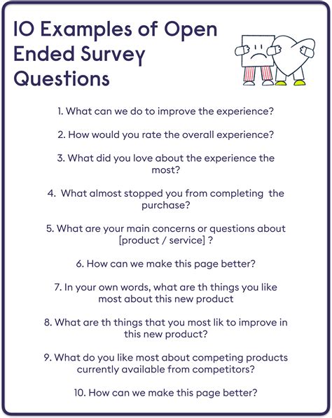 10 Examples Of Open Ended Survey Questions