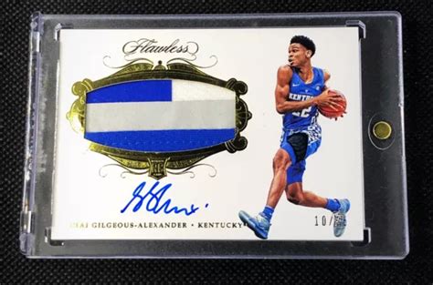 Shai Gilgeous Alexander Panini Patch Coll Gial Recrue Impeccable