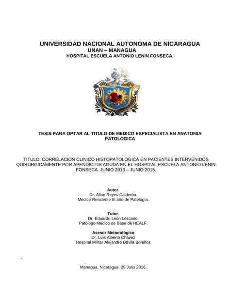 Pdf Universidad Nacional Autonoma De Nicaragua Unan Repositorio Unan