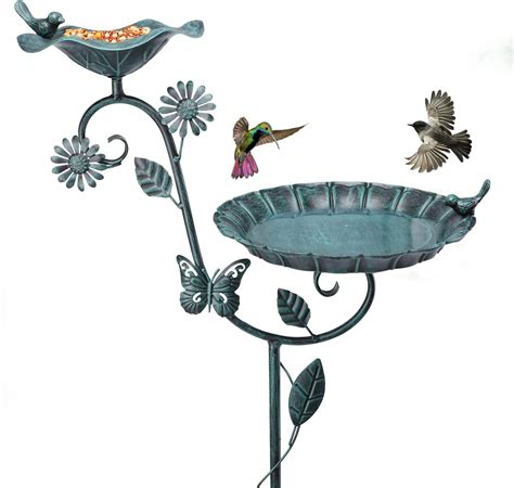 Amazon Bird Baths For Outdoors And Solar Bird Feeders Combo