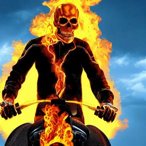 Ghost Rider Digital Art 4k Detailed Super Realistic Stable Diffusion