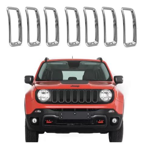 Aplique Aro Grade Cromo Jeep Renegade 2019 2020 2021 2022 MercadoLivre