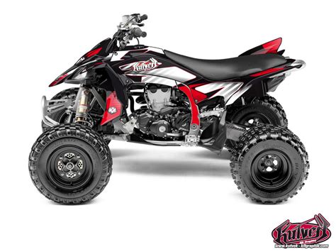 Yamaha 450 YFZ R ATV Factory Graphic Kit Red Kutvek Kit Graphik