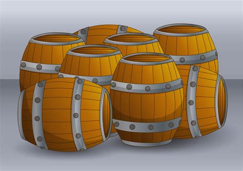 Wooden Barrel Free Vector Art 1365 Free Downloads