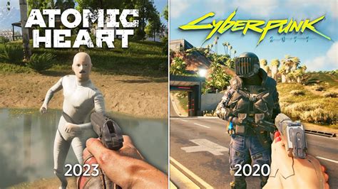 Atomic Heart Vs Cyberpunk 2077 Physics And Details Comparison Youtube