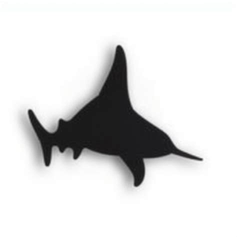 Hammerhead Shark Silhouette on White | Stable Diffusion Online