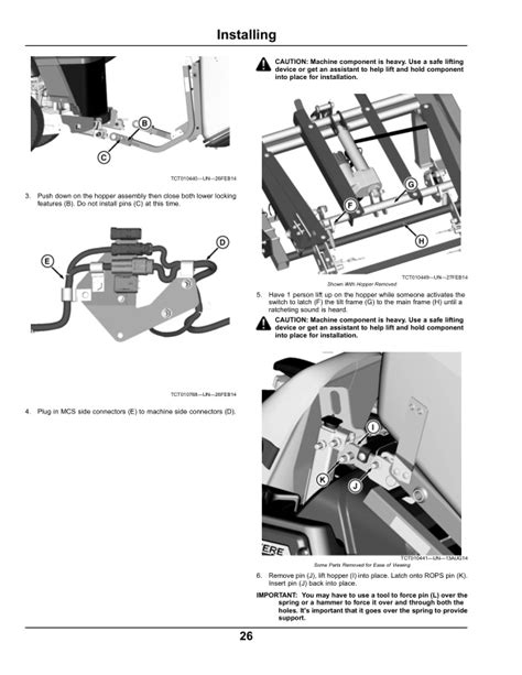 John Deere Bushel Dump From Seat Material Collection System Operator