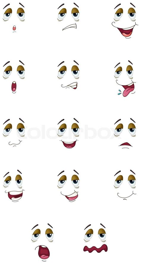 Faces Stock Vector Colourbox