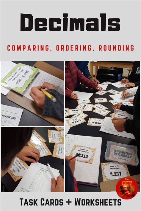 Comparing Ordering Rounding Decimals Bundle With Worksheets And Task