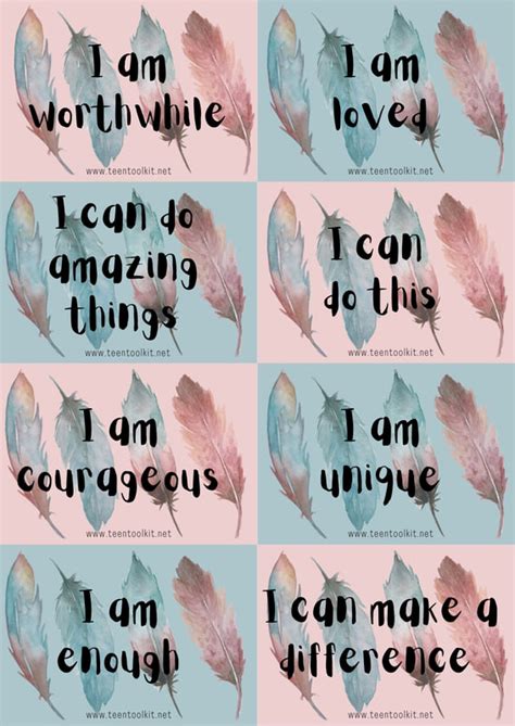 Motivational Cards Printable Positive Message Inspirational Cards