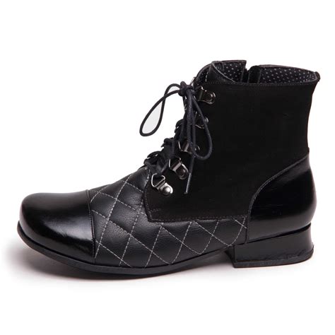 Bota Coturno Feminina Salto Baixo Botas Coturnos Mzq