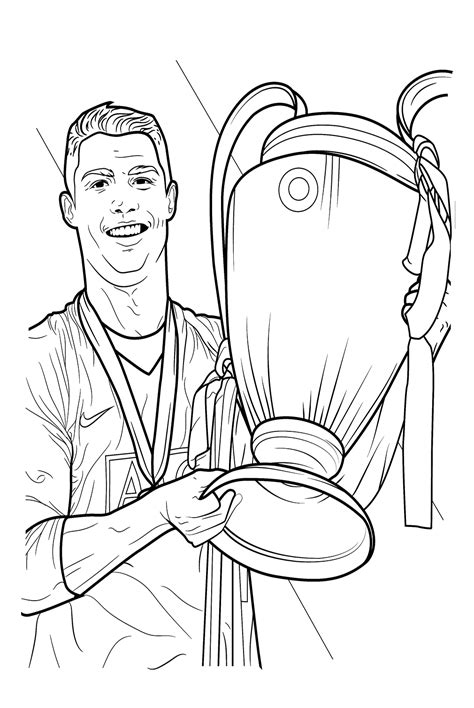 Coloriages Cristiano Ronaldo Coloriages Gratuits Imprimer