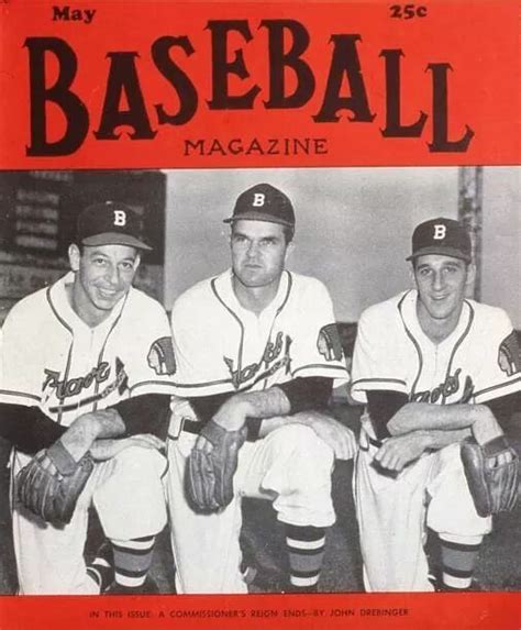 Boston Braves Hurlers Vern Bickford Johnny Sain And Warren Spahn