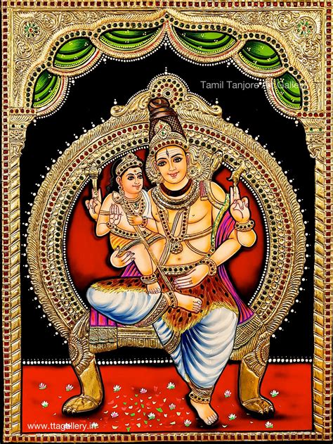 Siva Murugan Tanjore Painting Tanjore Painting Cute Paintings