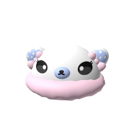 Kawaii White Fluffy Bear Hat Roblox Item Rolimon S