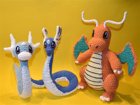 I Crochet A Full Evolution Dratini Dragonair And Dragonite R