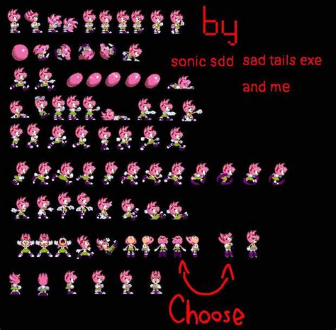 New Amy Sprites by SonicExeAnimator on DeviantArt