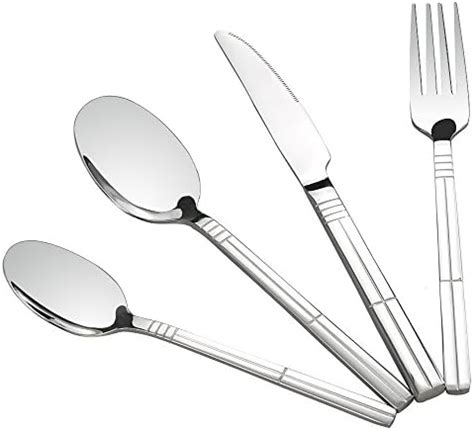 Cadineer Cutlery Piece Stainless Steel Cutlery Sets For Persons