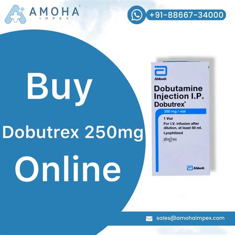 Dobutamine Injection Dobutrex 250mg Injection At Rs 350vial