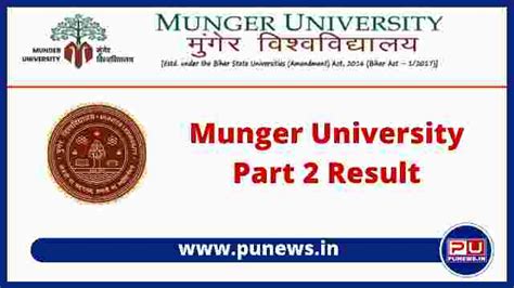 Munger University Part 2 Result 2019-22 - BA, B.Sc, B.Com