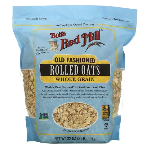 Bob S Red Mill Old Fashioned Rolled Oats Whole Grain Oz G