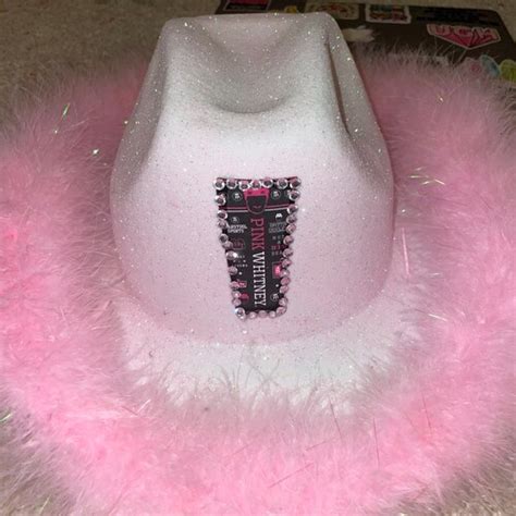 Pink Whitney Glitter Cowboy Hat Fully Custom Light Up Cowboy Etsy