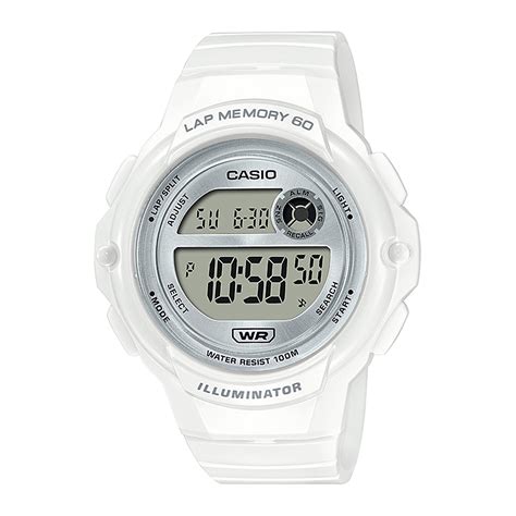 Reloj Casio Lws 1200h 7a1vdf Resina Mujer Blanco Btime