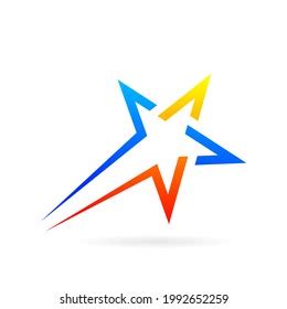 Shooting Star Logo Design Symbol Stock Vector (Royalty Free) 1992652259 ...