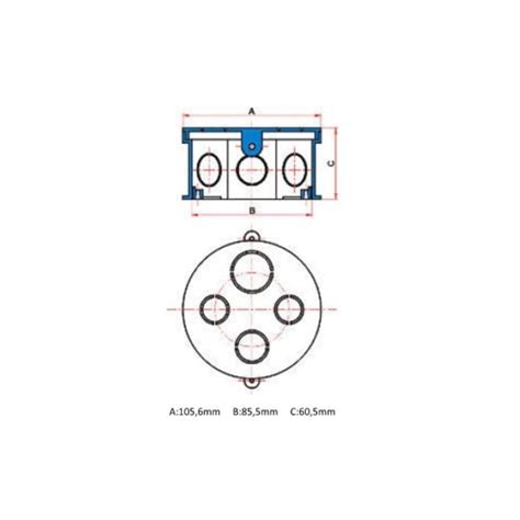 Caixa De Luz Pl Stica Octagonal X Fundo M Vel Preta Tigre